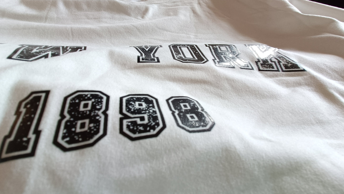 Long Sleeve T-Shirt with New York Slogan