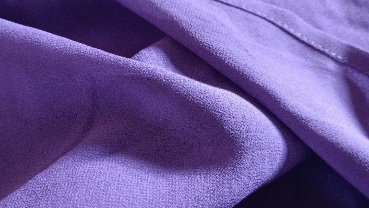 Purple Short Sleeve Layered Blouse
