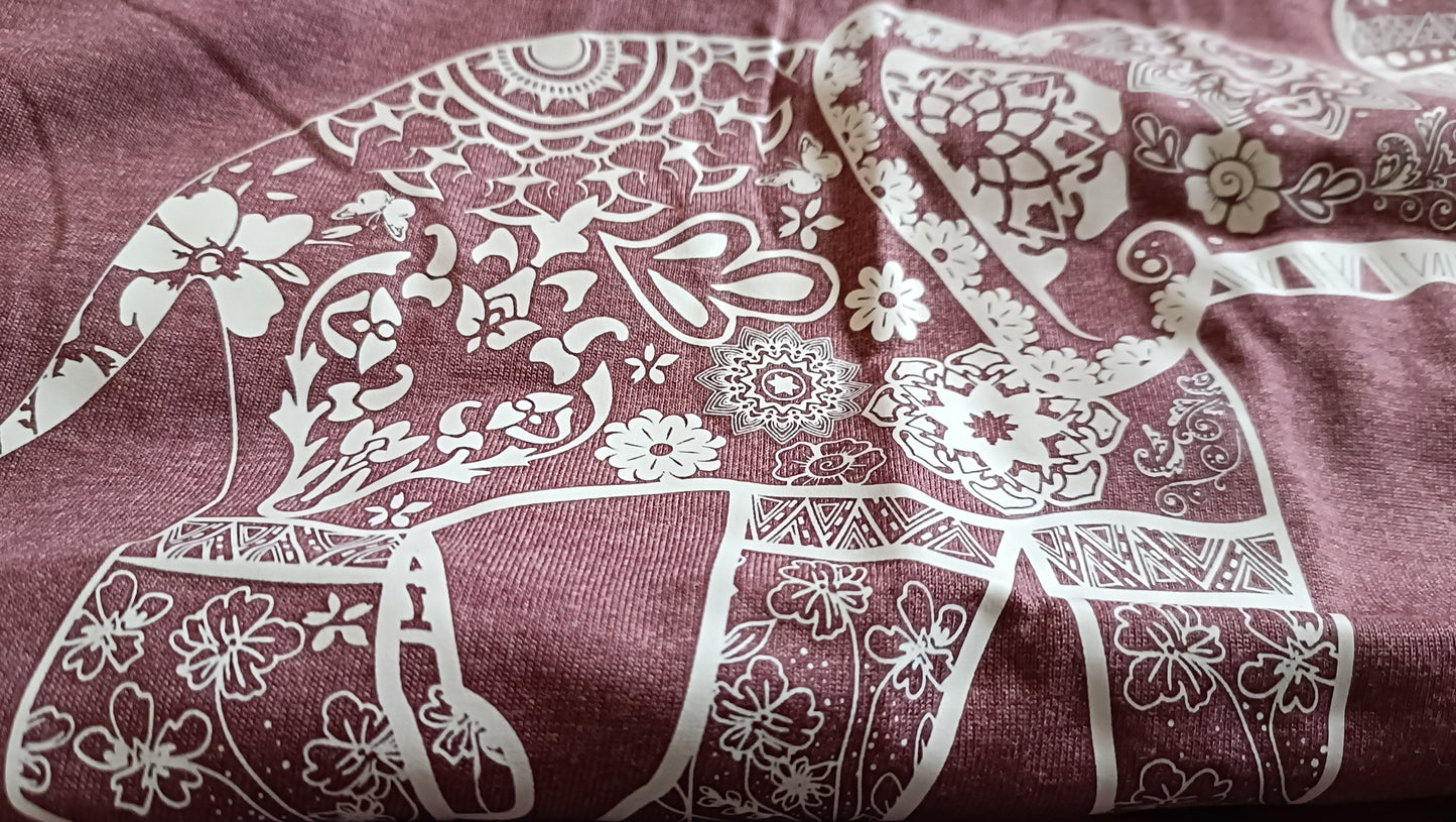 Elephant T-Shirt with Long Raglan Sleeves