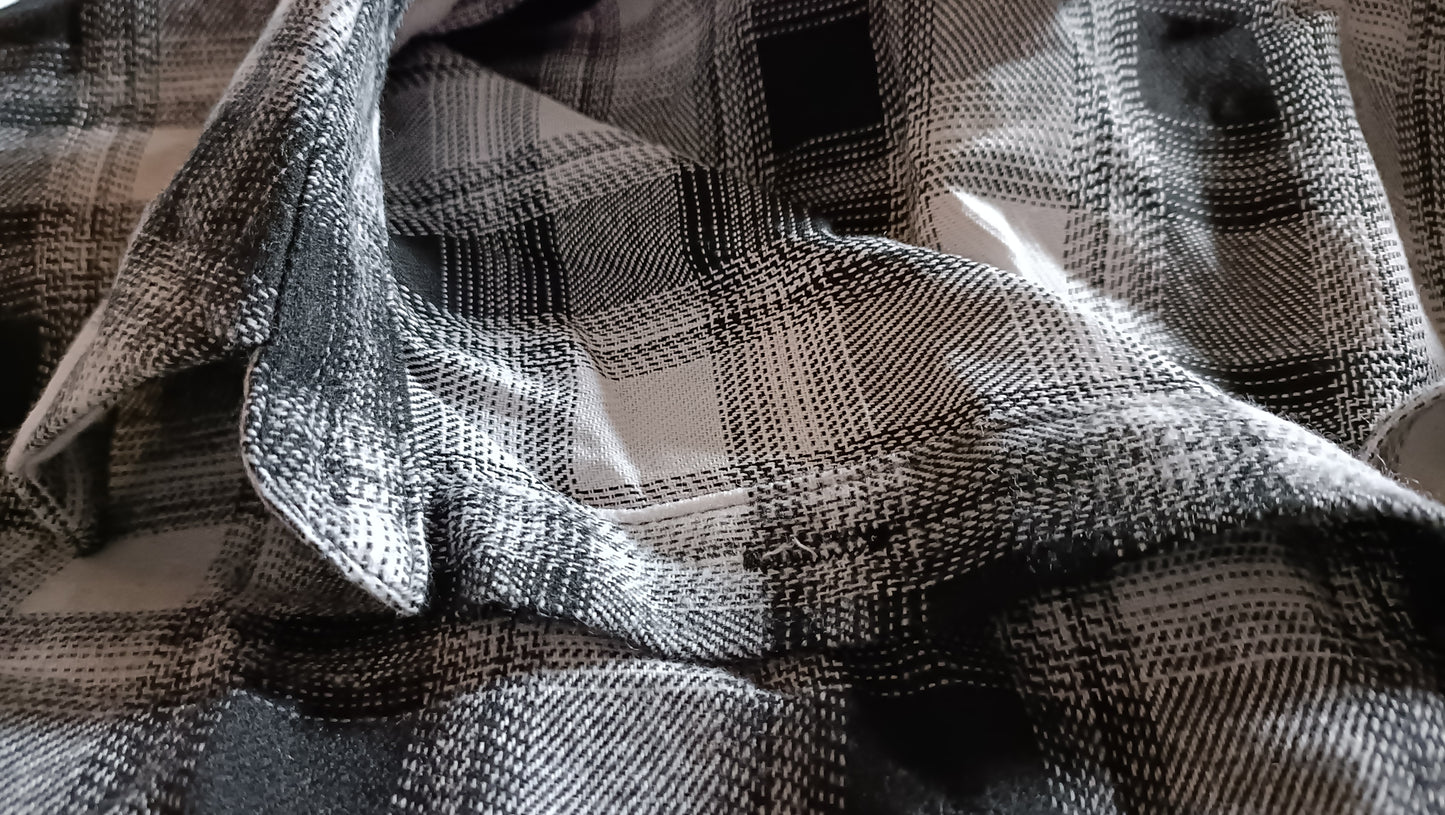 Black and White Check Shirt