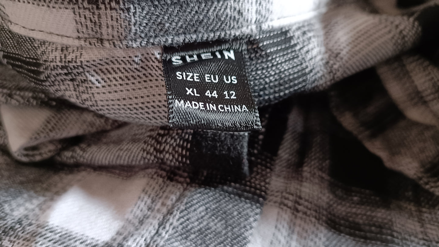 Black and White Check Shirt
