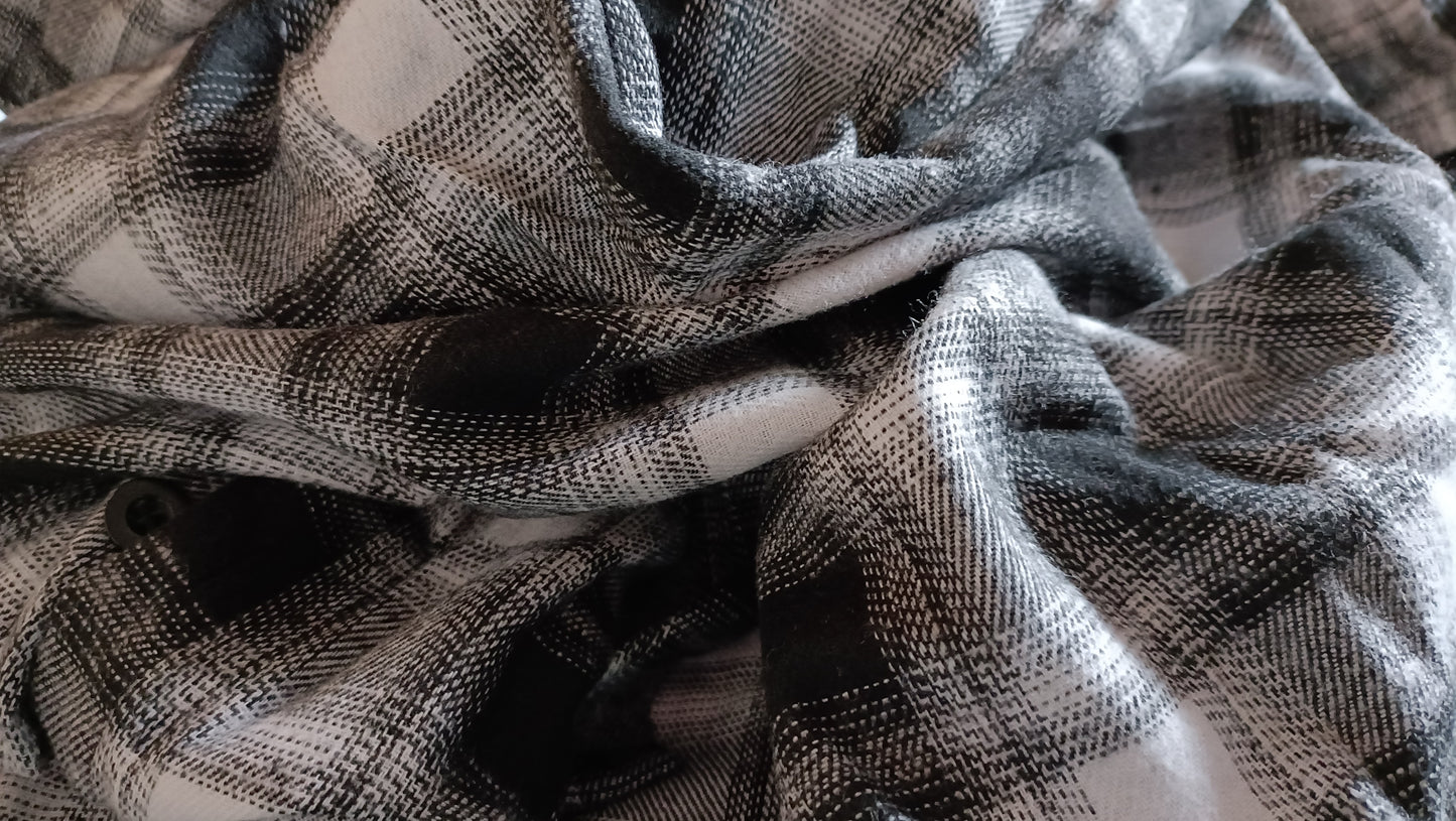 Black and White Check Shirt