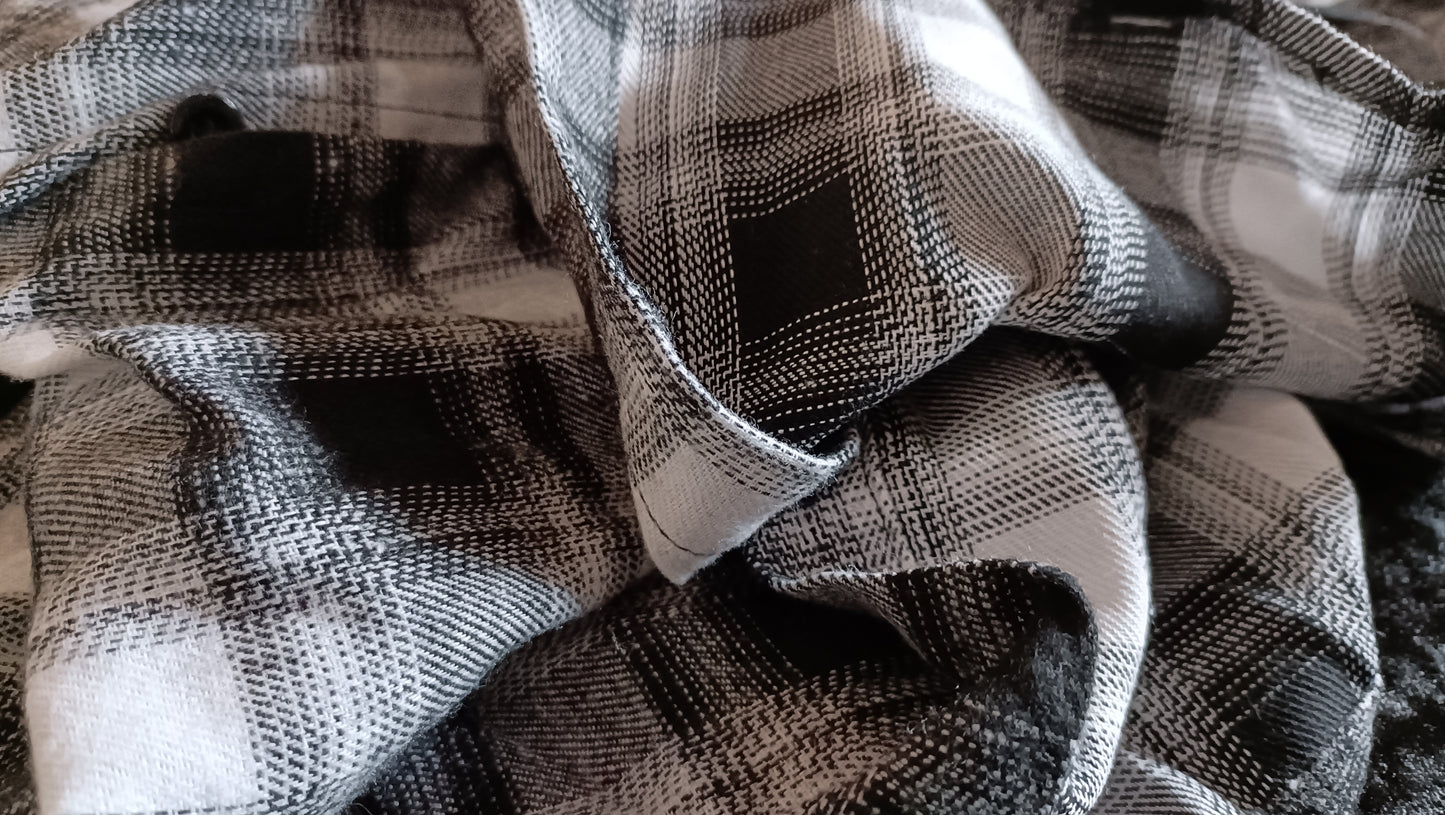 Black and White Check Shirt
