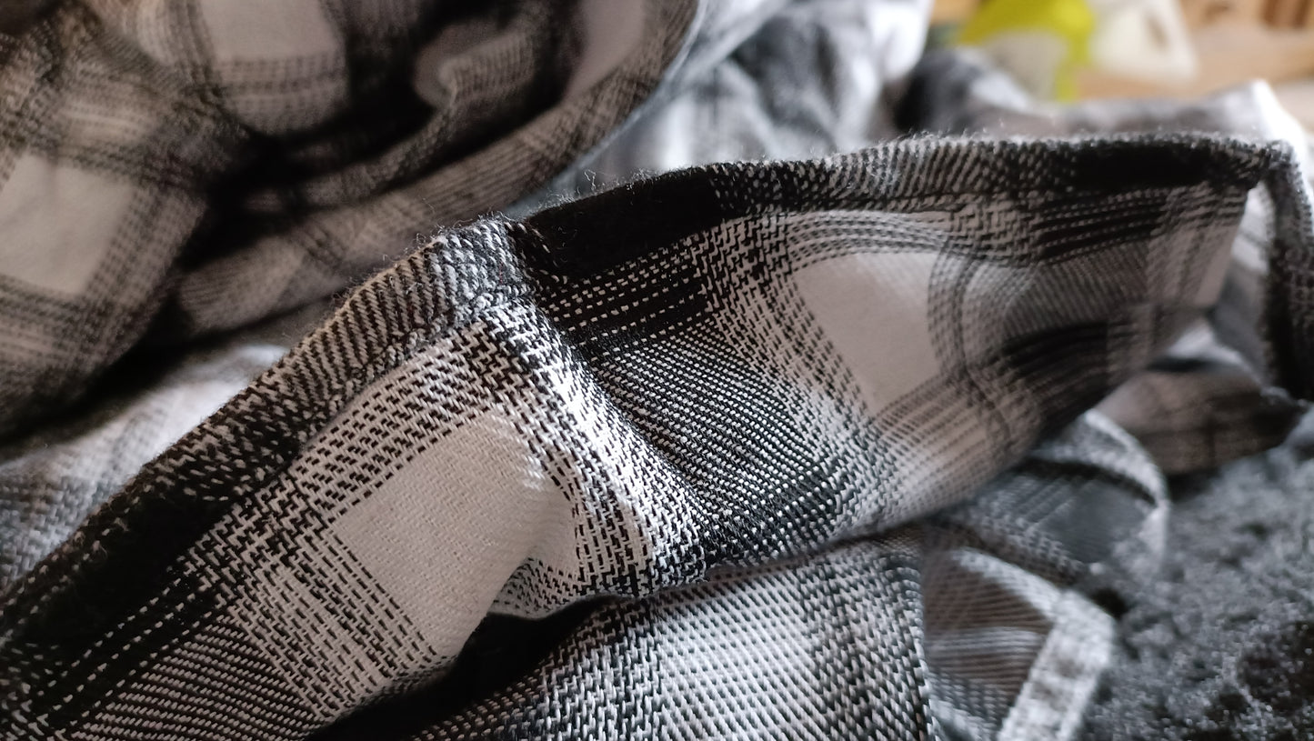 Black and White Check Shirt