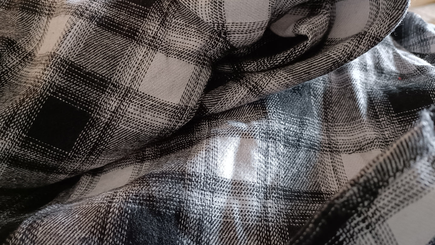 Black and White Check Shirt