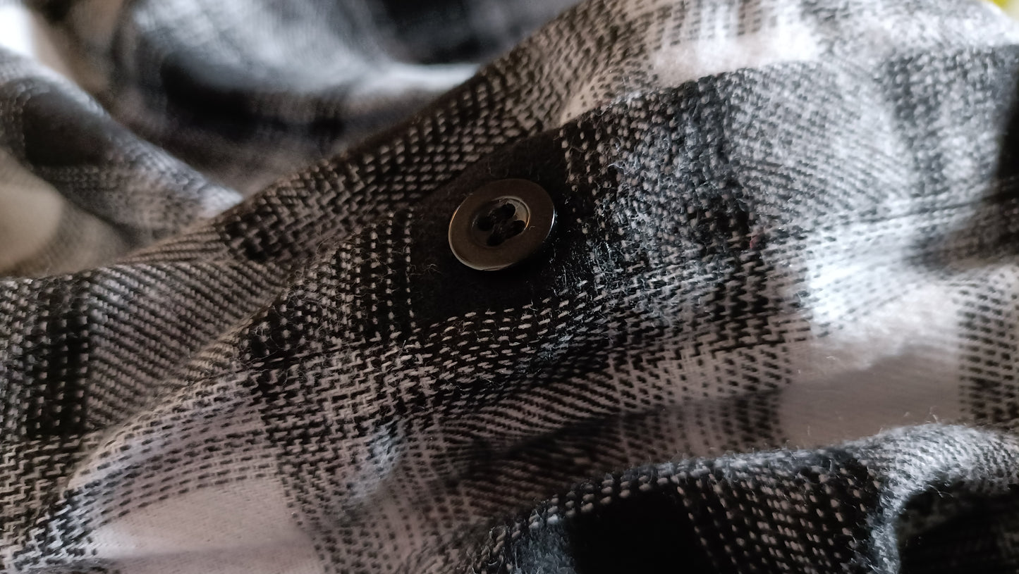 Black and White Check Shirt