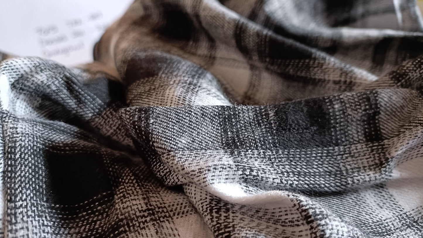 Black and White Check Shirt