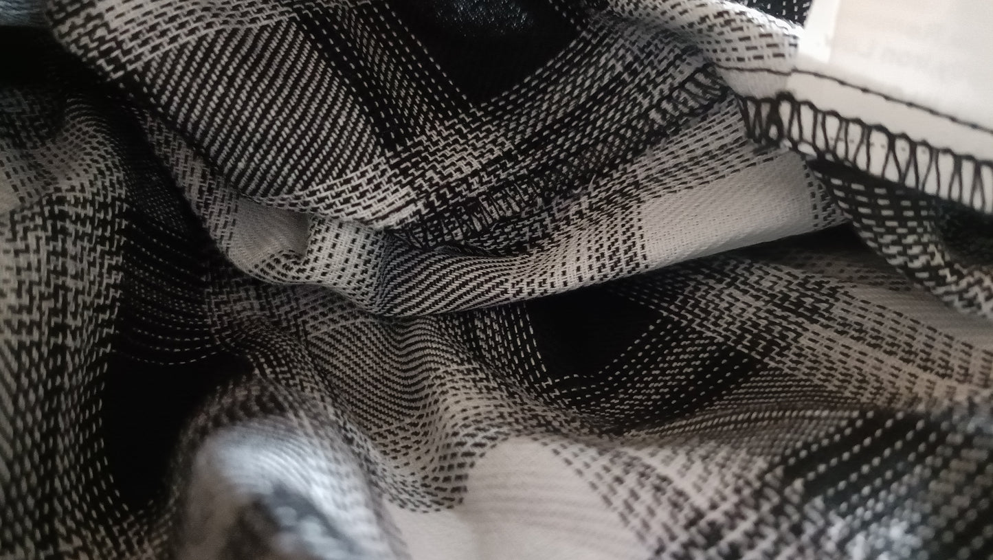 Black and White Check Shirt