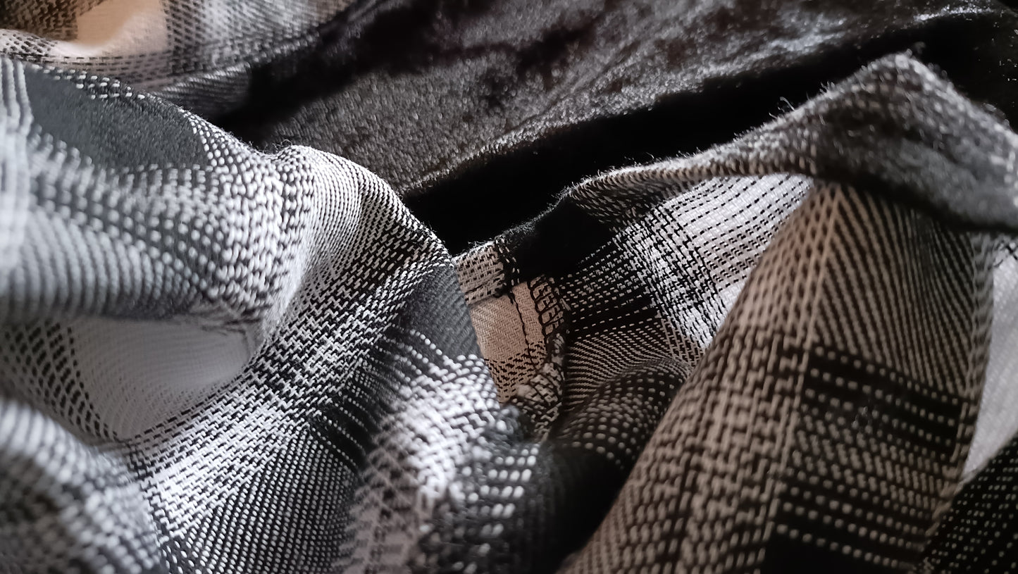 Black and White Check Shirt