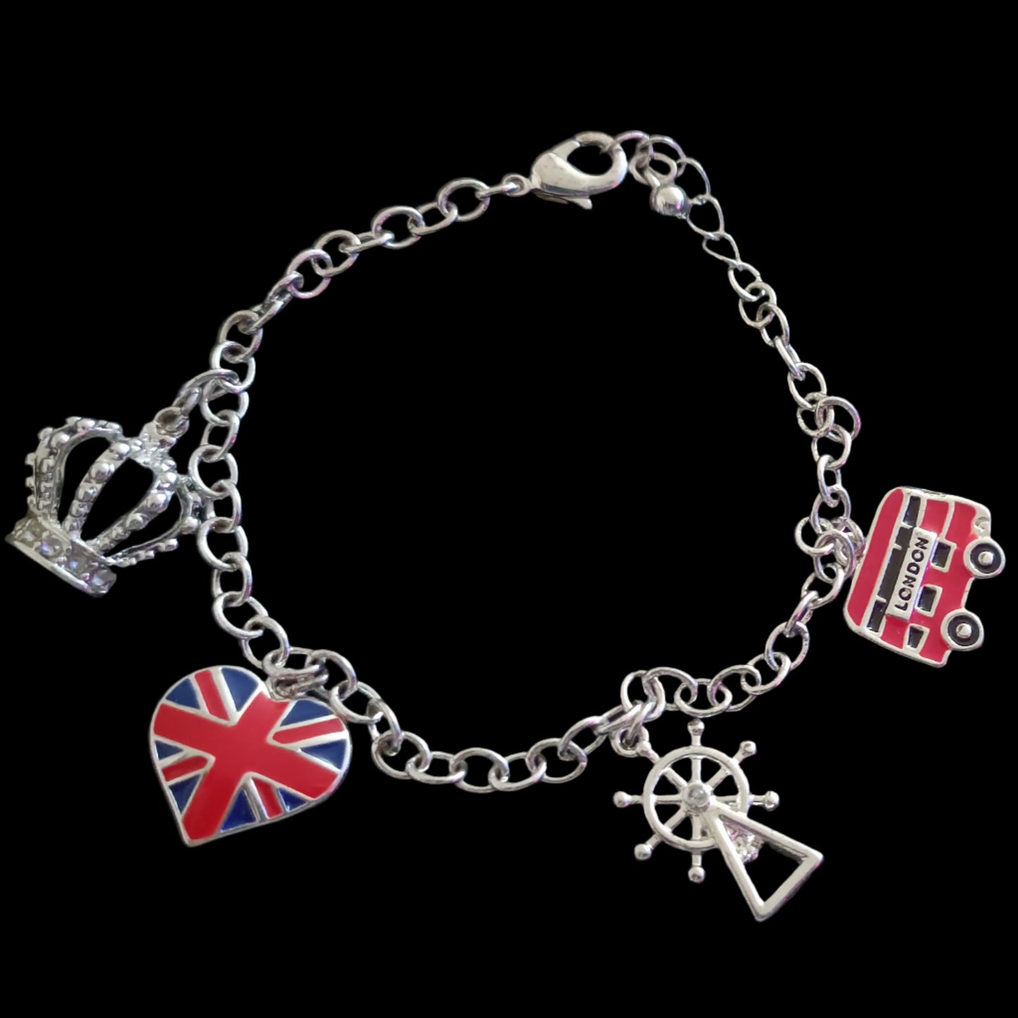 Avon Union Jack Charm Bracelet