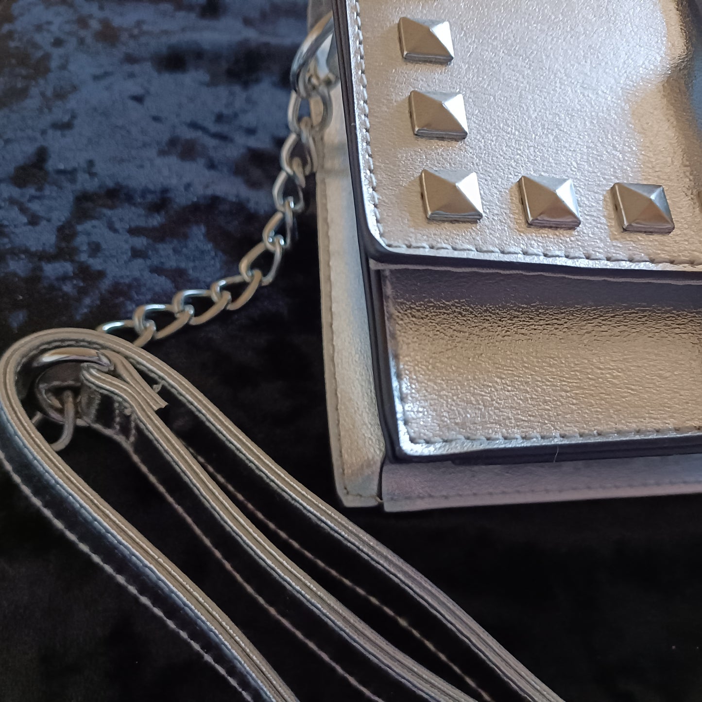 Silver Shoulder Bag