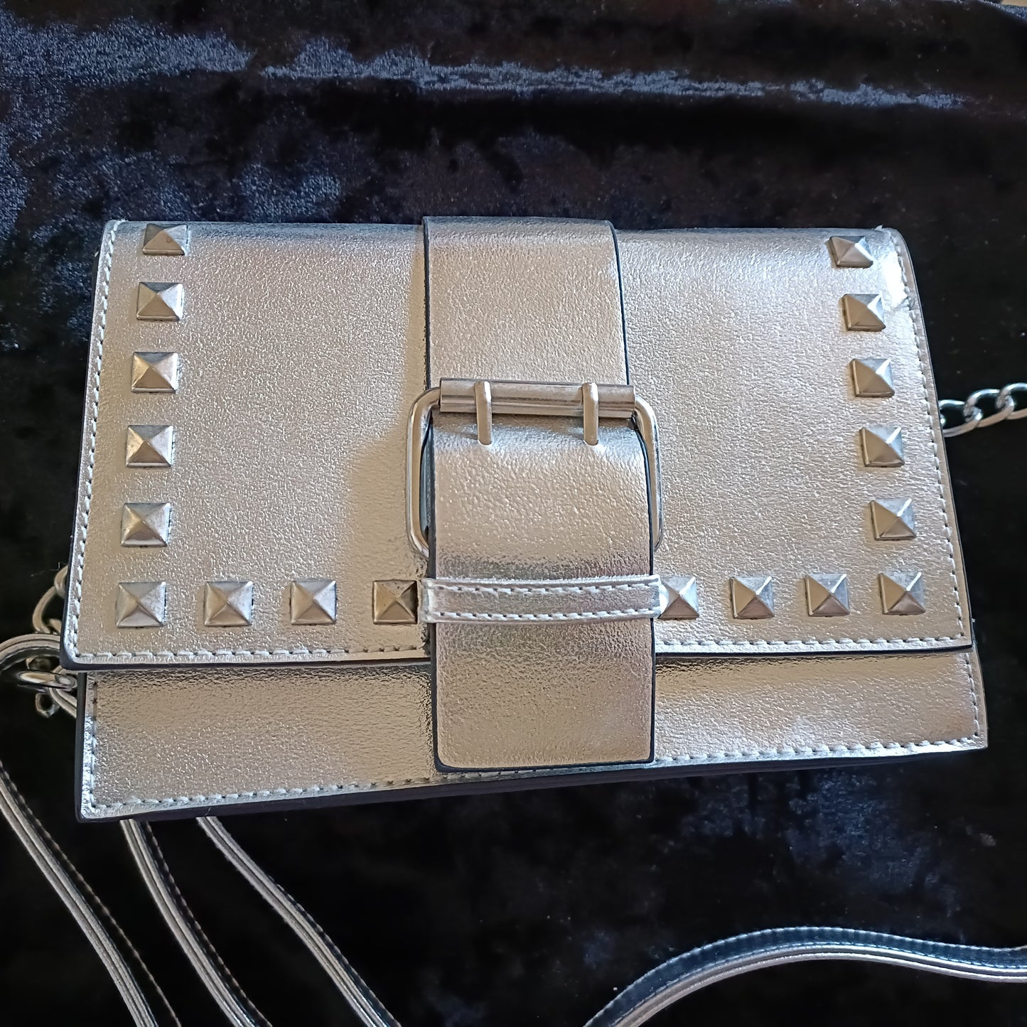 Silver Shoulder Bag