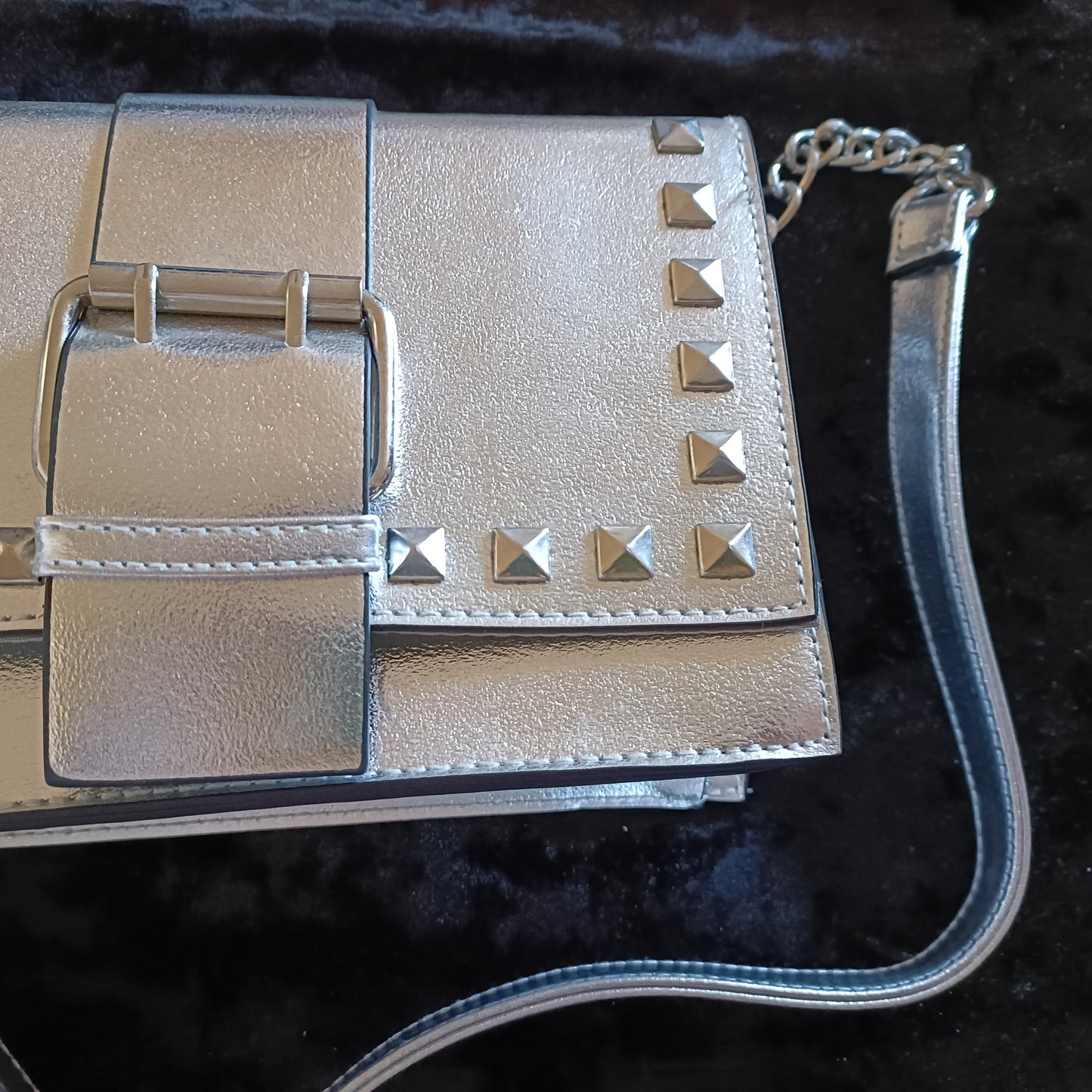 Silver Shoulder Bag