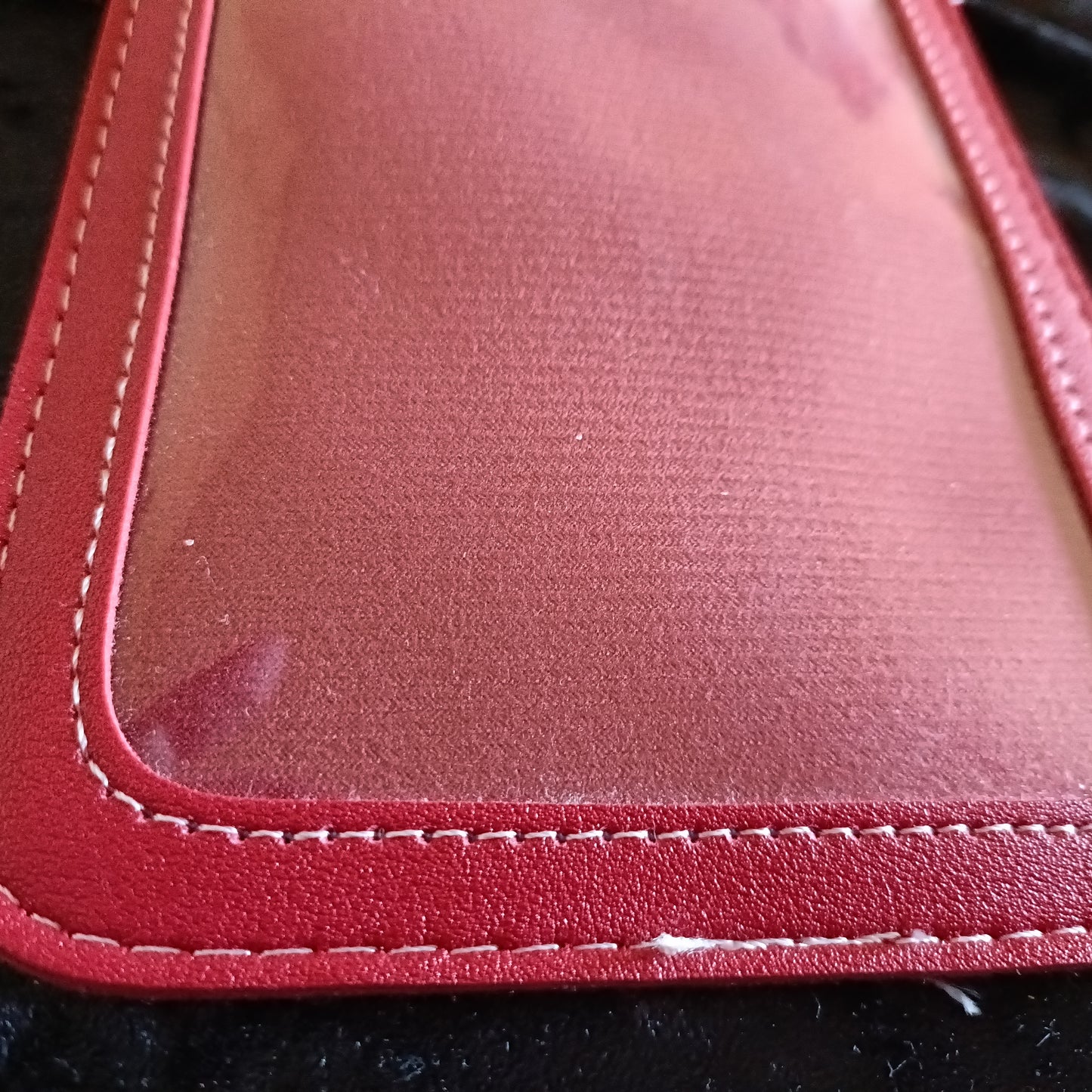 Red Cross Body Phone Bag with Metal Heart Closure