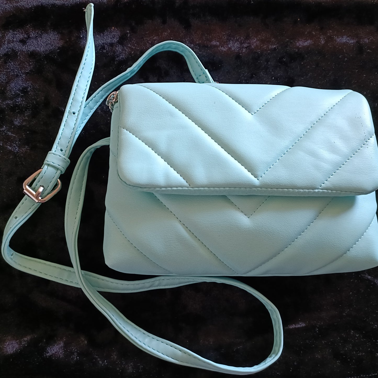 Mint Green Padded Shoulder Bag