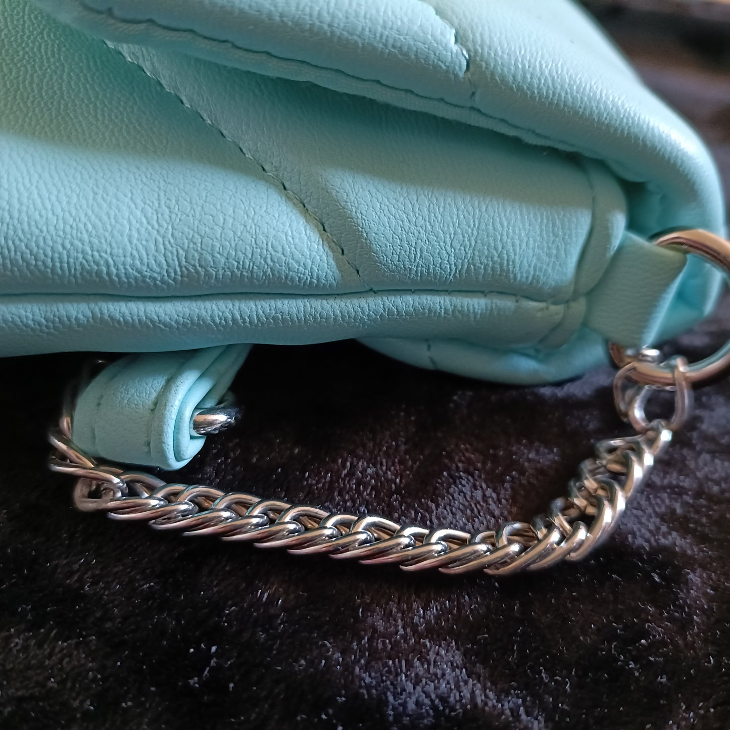 Mint Green Padded Shoulder Bag