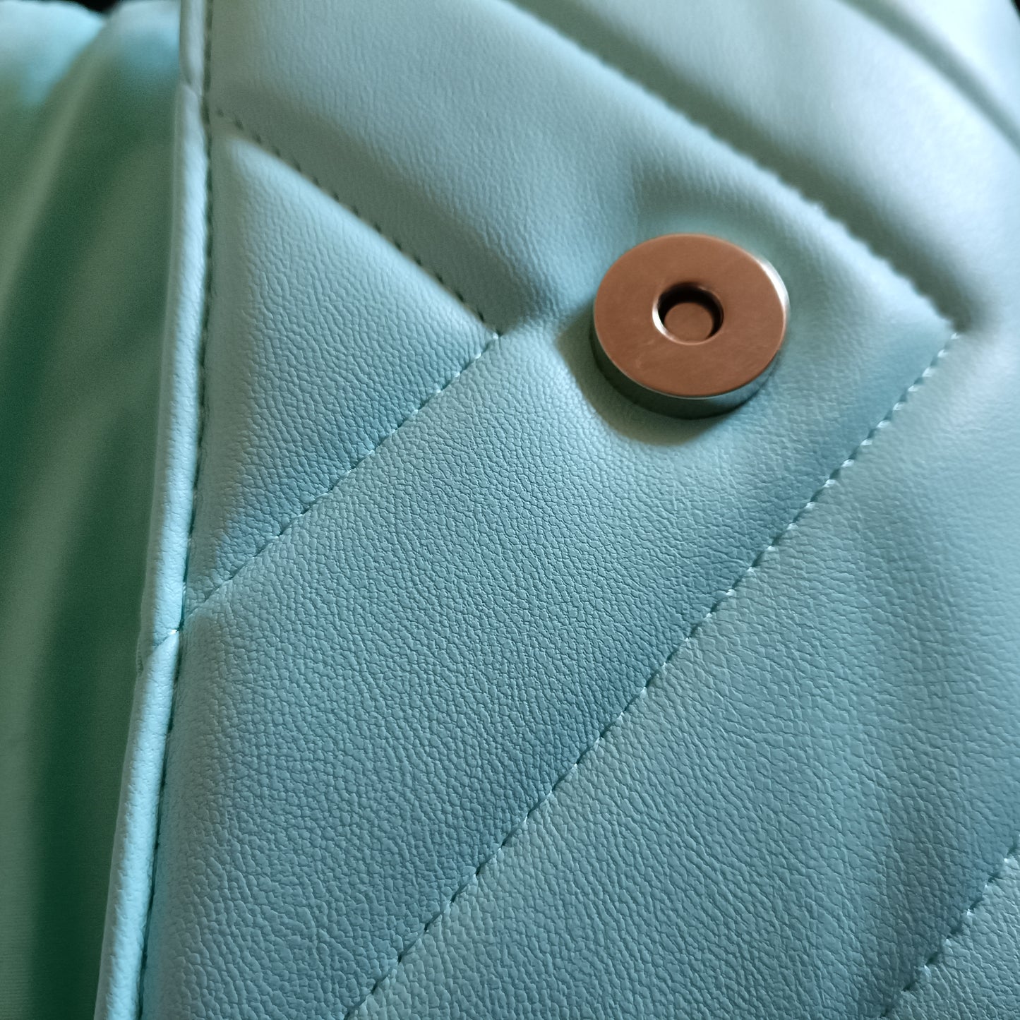 Mint Green Padded Shoulder Bag