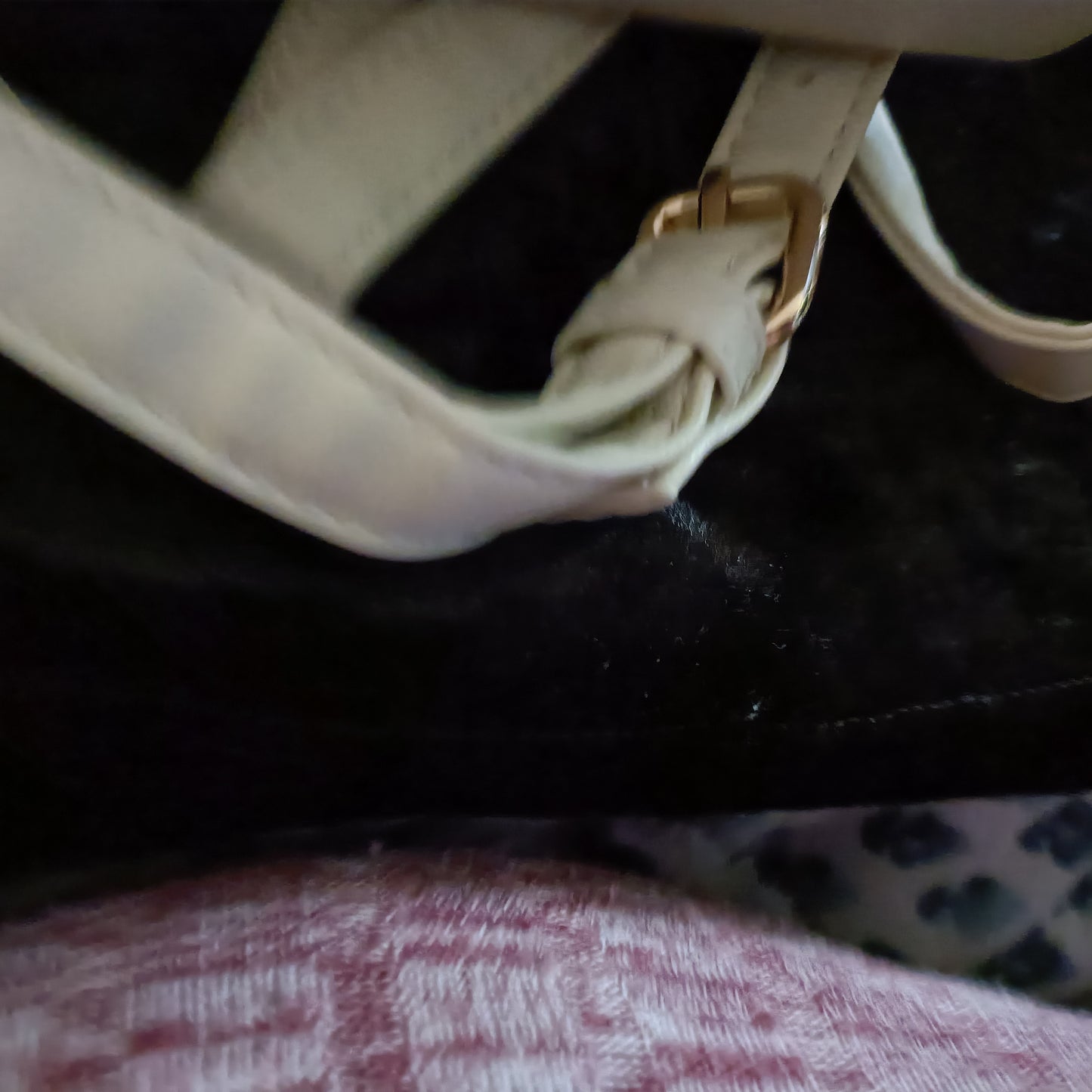 Cream Basket Weave Effect Front Shoulder Bag