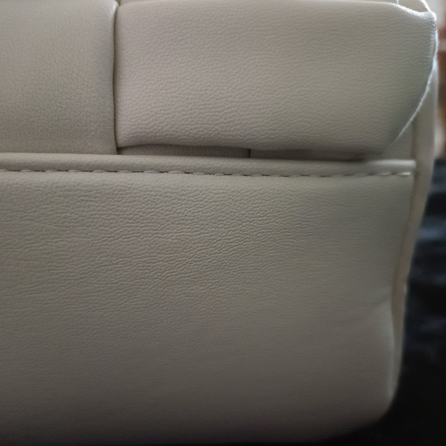 Cream Basket Weave Effect Front Shoulder Bag