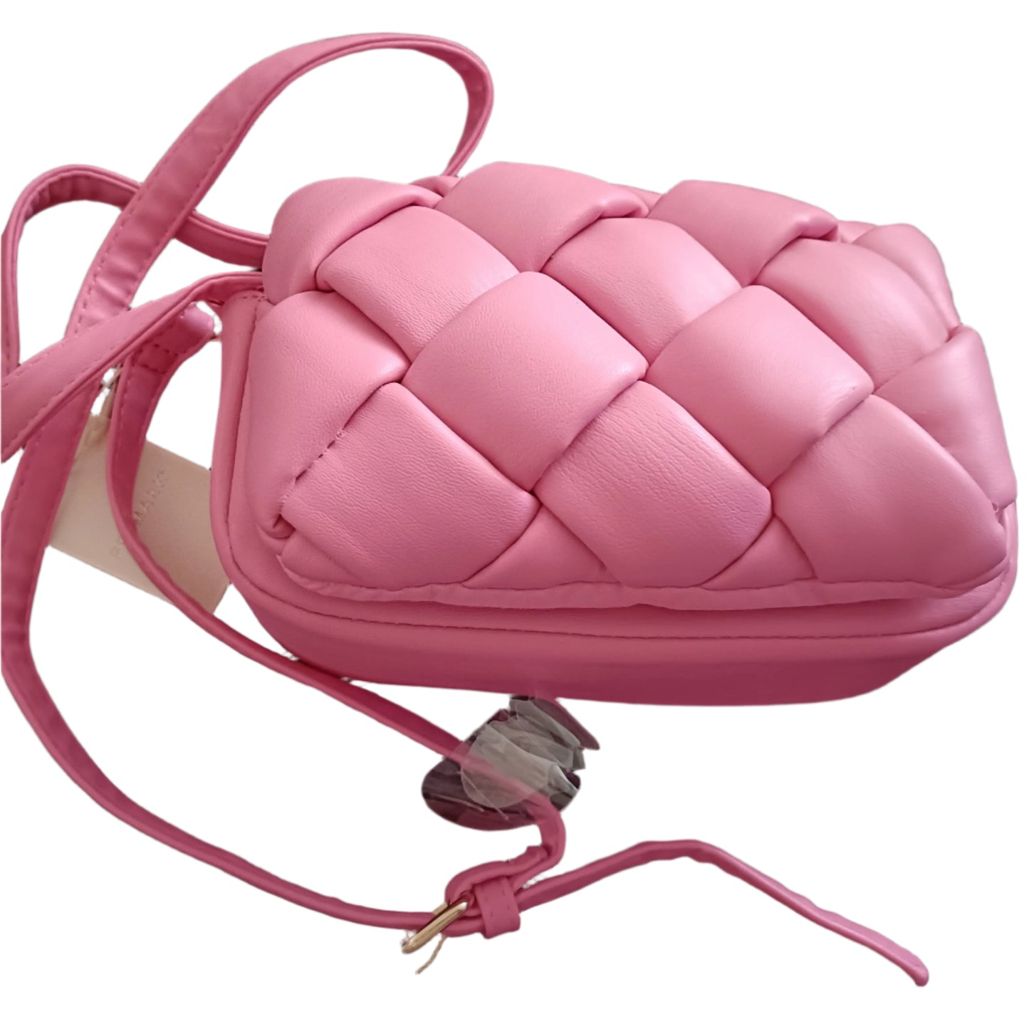 Shoulder Bag with Cushioned Criss Cross Detail