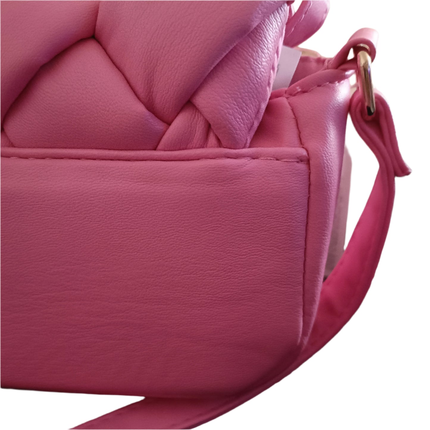 Shoulder Bag with Cushioned Criss Cross Detail