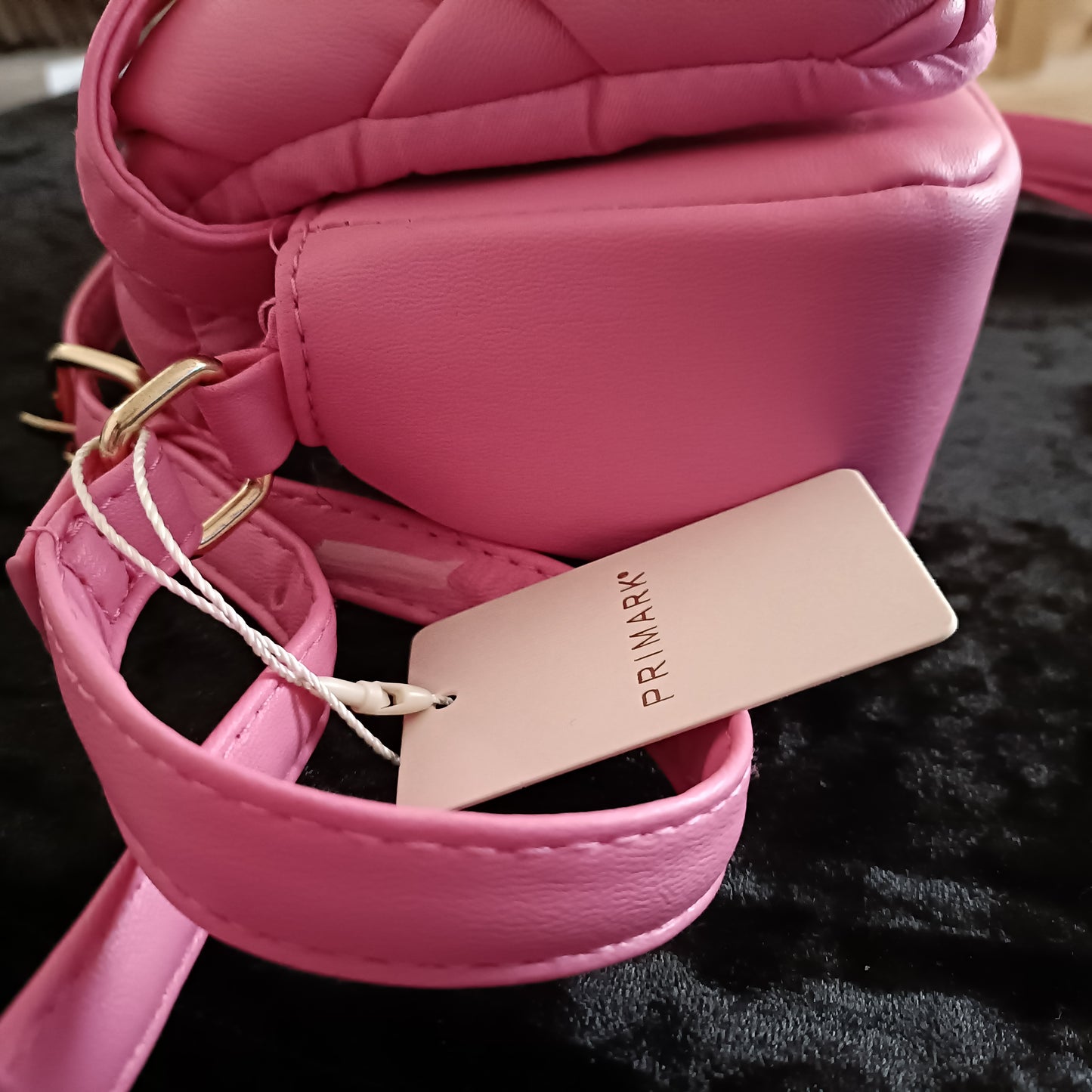 Shoulder Bag with Cushioned Criss Cross Detail