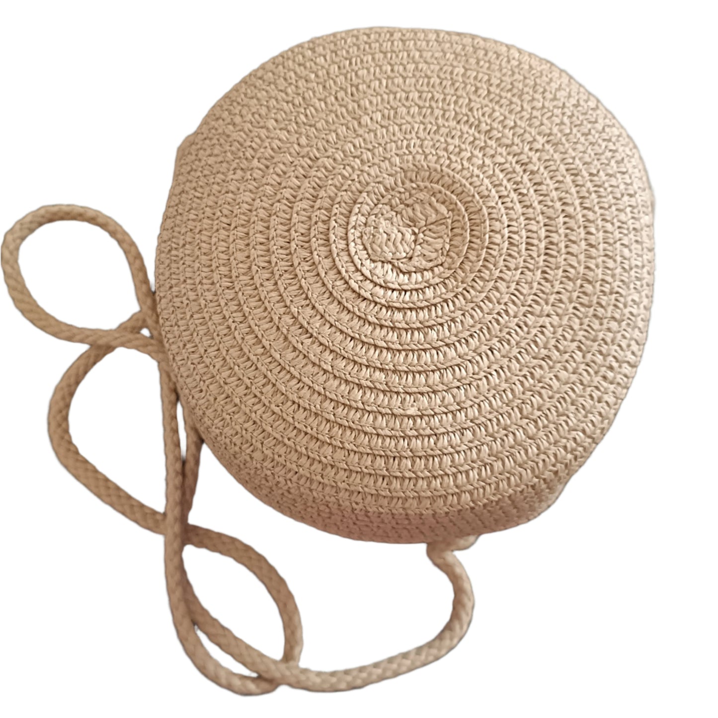 Round Rattan Shoulder Bag