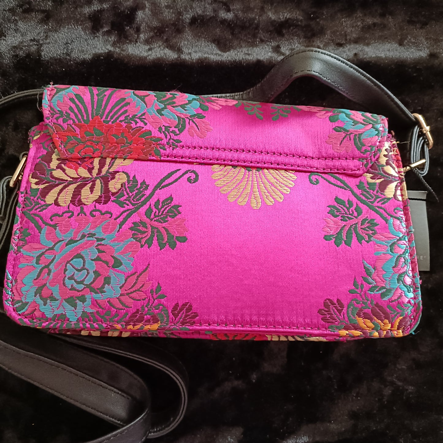 Hot Pink Oriental Style Embroidery Bag
