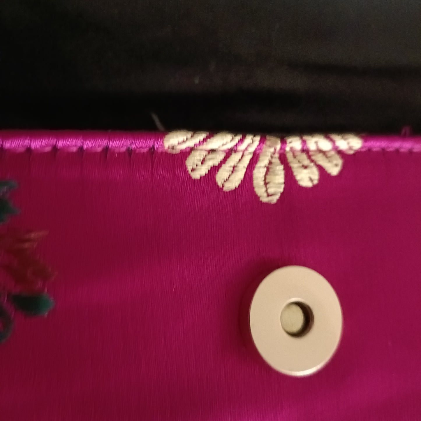 Hot Pink Oriental Style Embroidery Bag