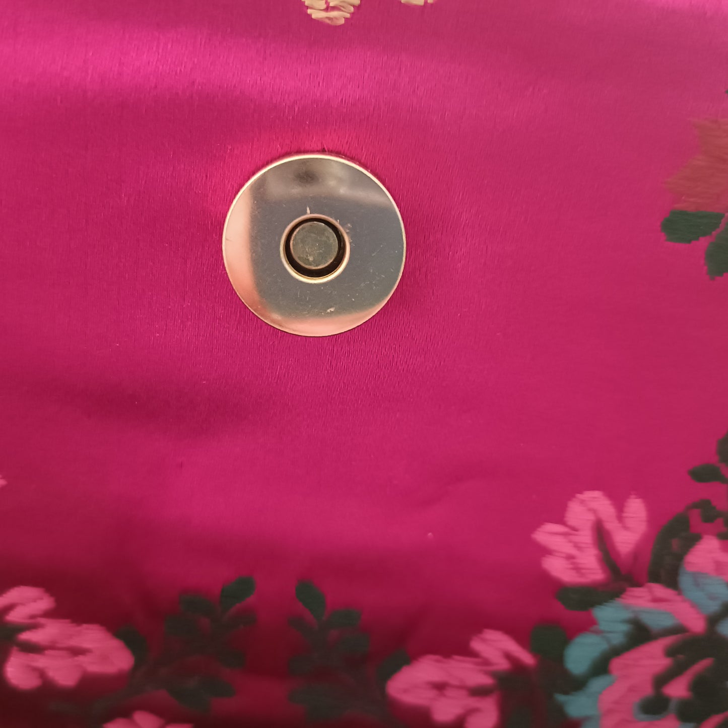 Hot Pink Oriental Style Embroidery Bag