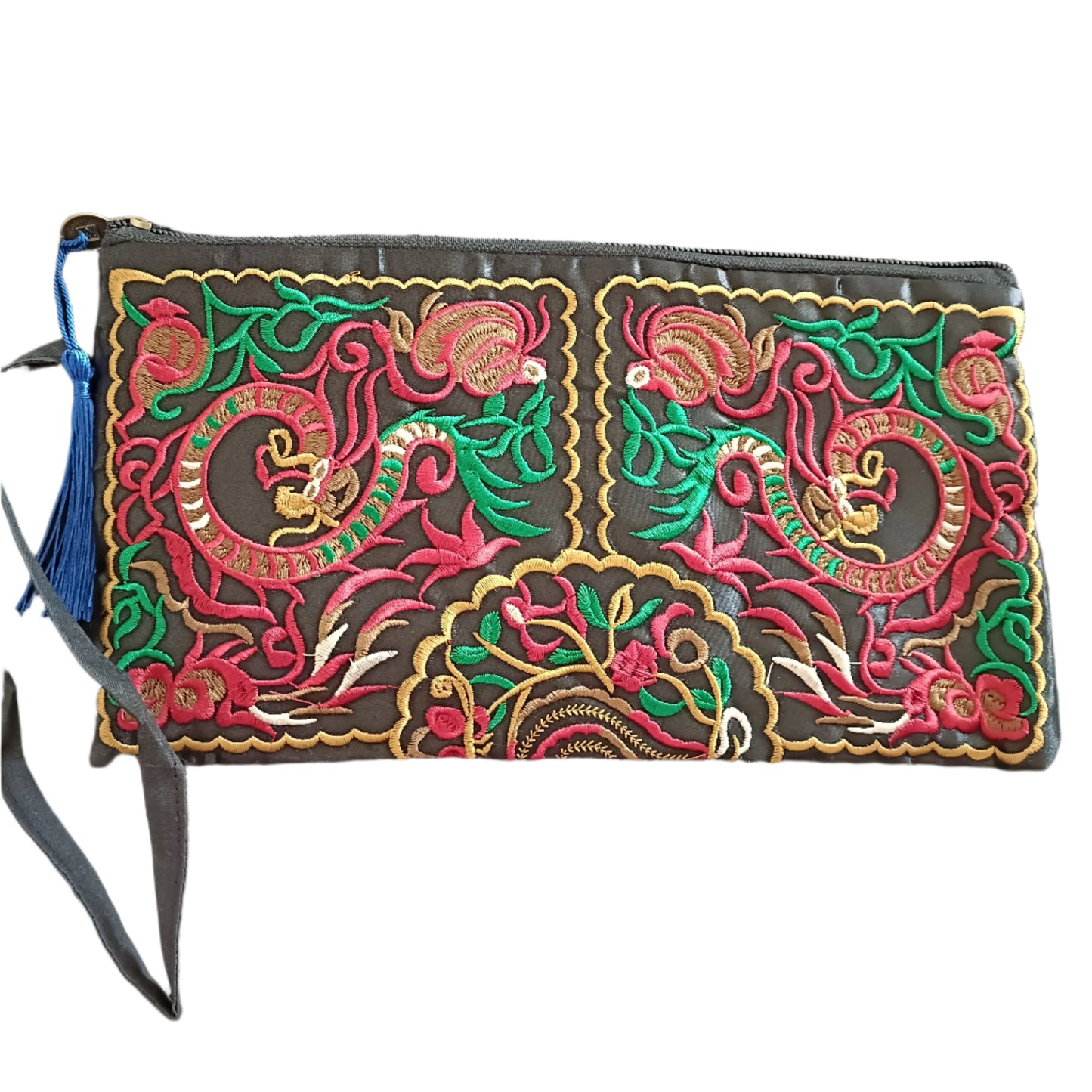 Embroidered Make Up bag, Pouch, Pencil Case.