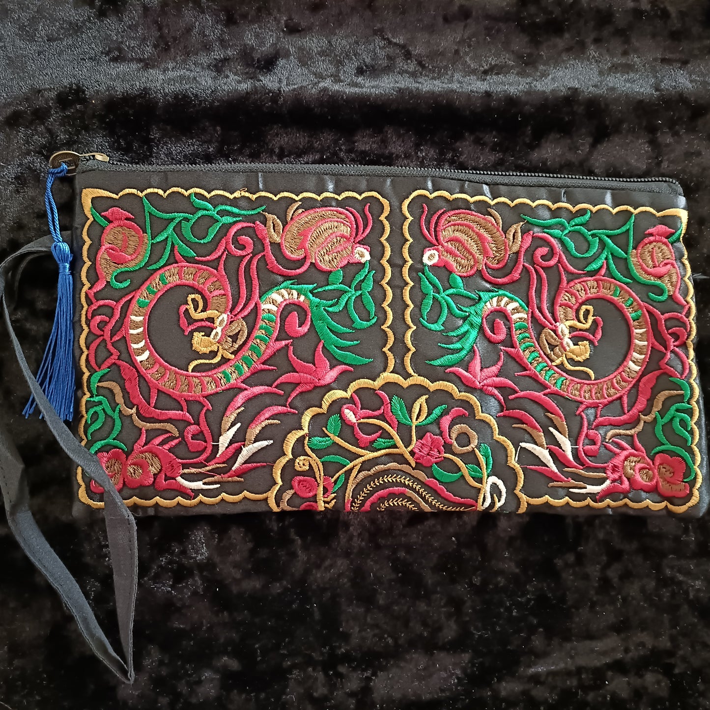 Embroidered Make Up bag, Pouch, Pencil Case.