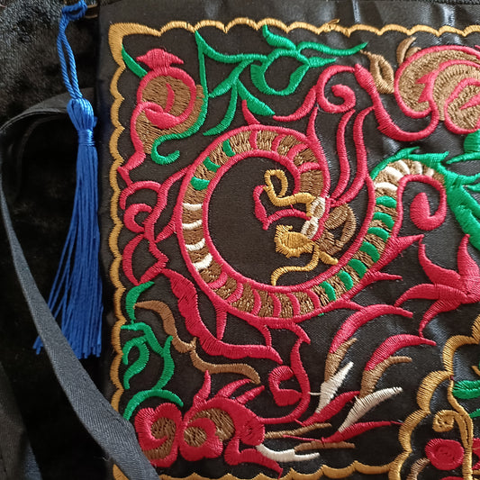 Embroidered Make Up bag, Pouch, Pencil Case.