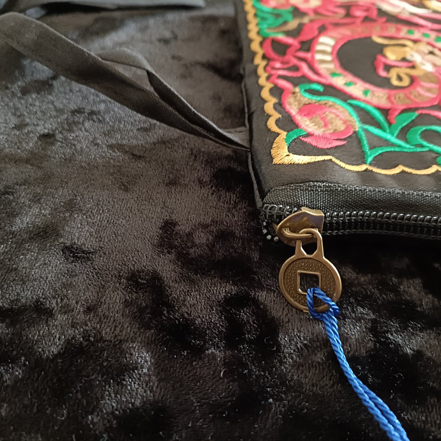 Embroidered Make Up bag, Pouch, Pencil Case.