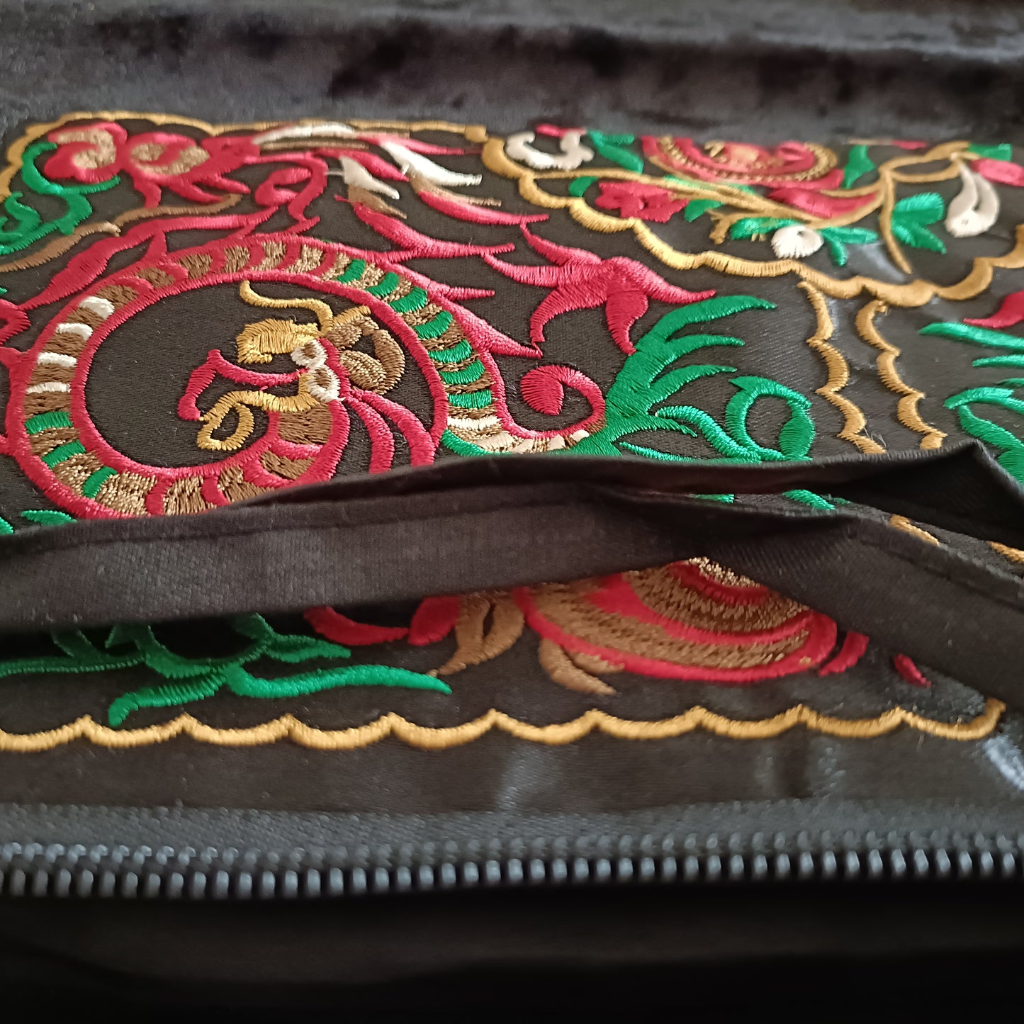 Embroidered Make Up bag, Pouch, Pencil Case.