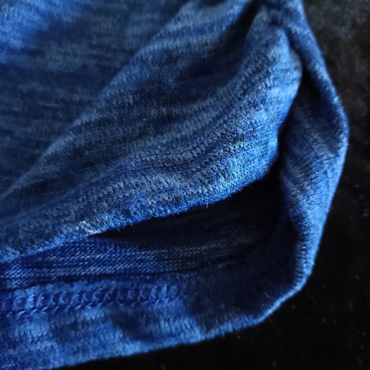 Blue Top with Sparkly Owl Motif and Zip Detail