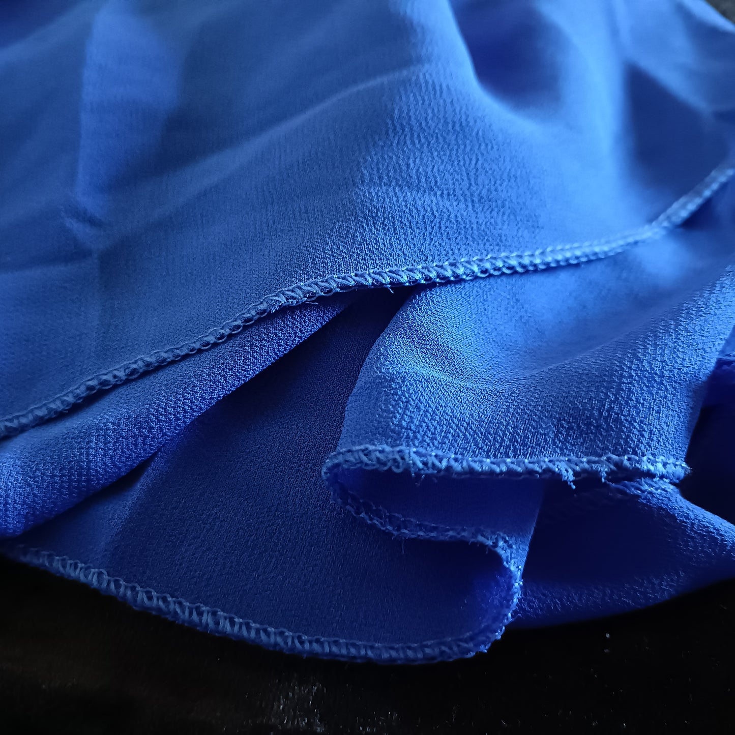Blue Sleeveless Top with Necklace Detail