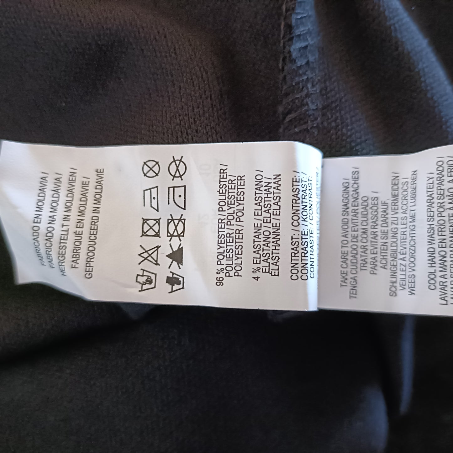 Black T-Shirt with Gem Neckline