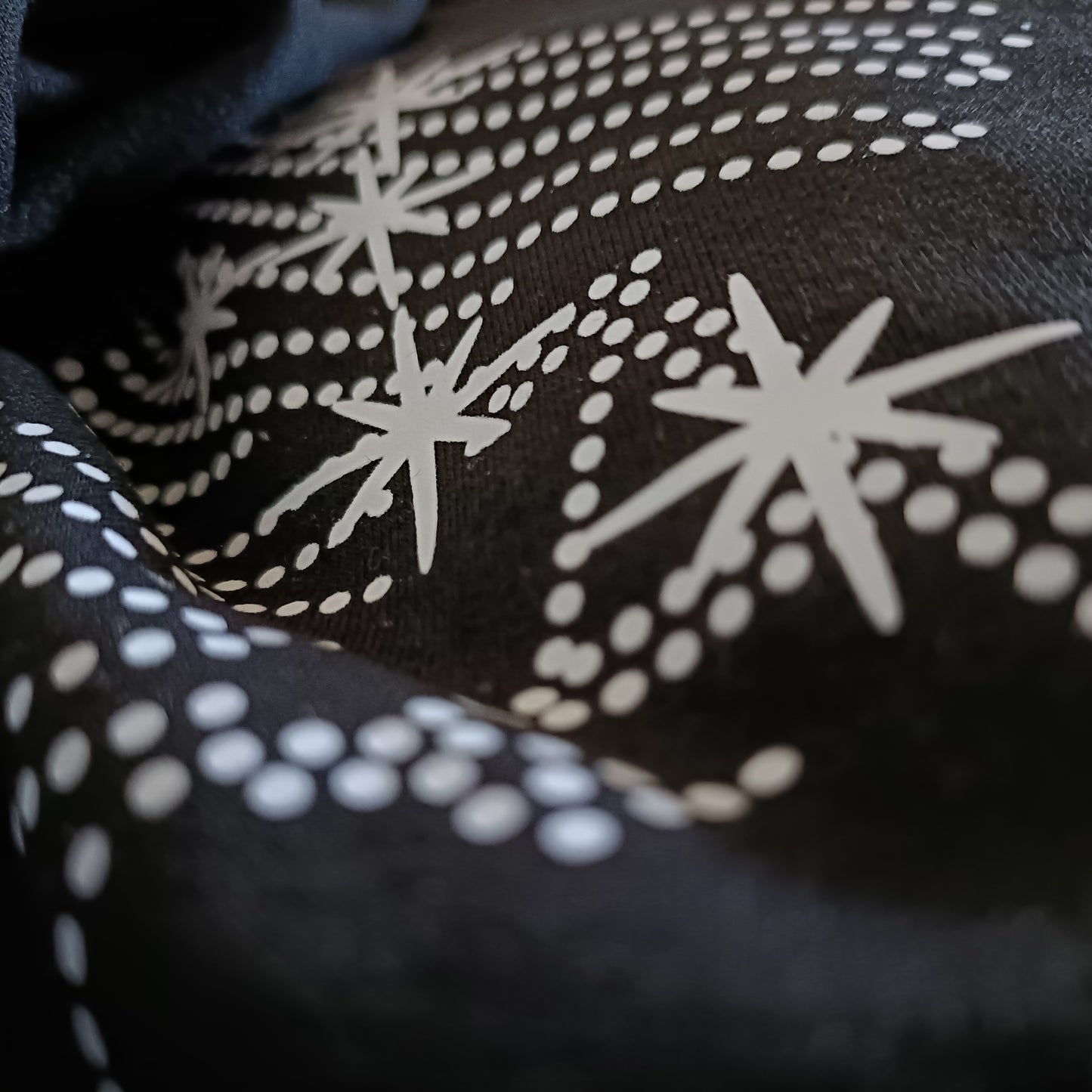 Black T-Shirt with Angel Wings Graphic
