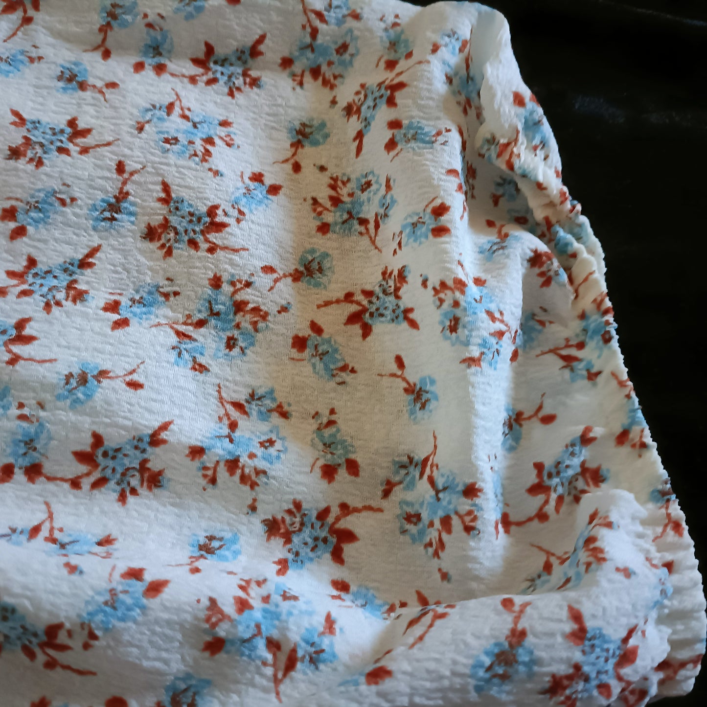 Floral Crop Top with Criss Cross Tie Detail
