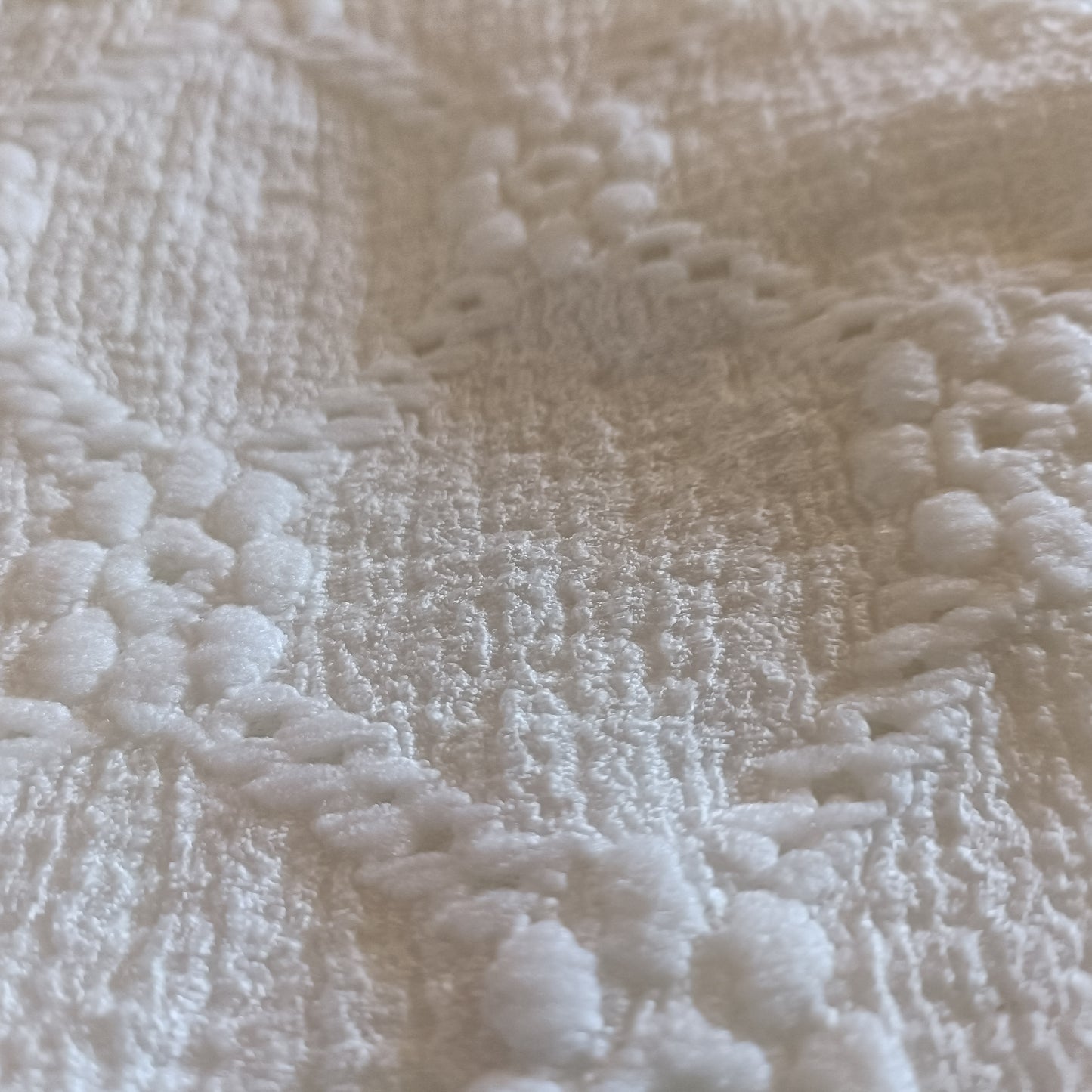 Off White Eyelet Embroidery Top