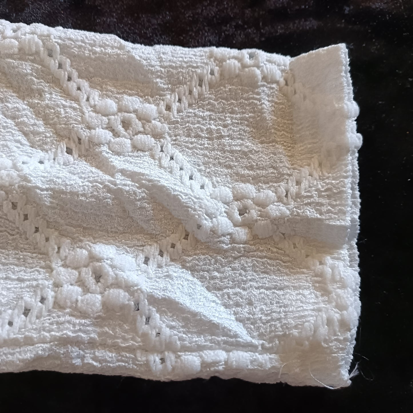 Off White Eyelet Embroidery Top