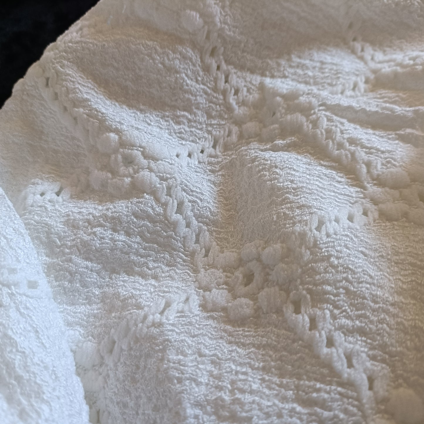 Off White Eyelet Embroidery Top