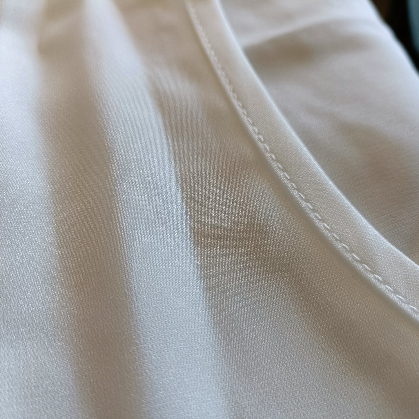 White Sleeveless Top with Gold Lace Trim
