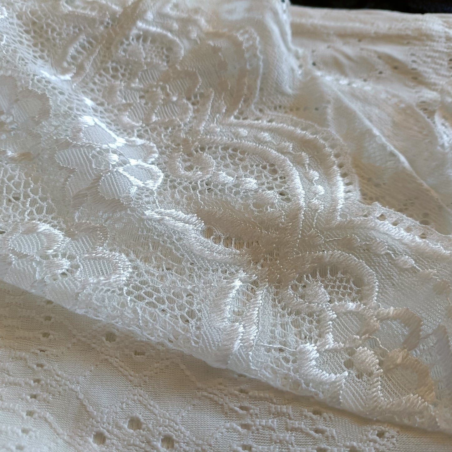 Eyelet Embroidery Top with Lace Panel