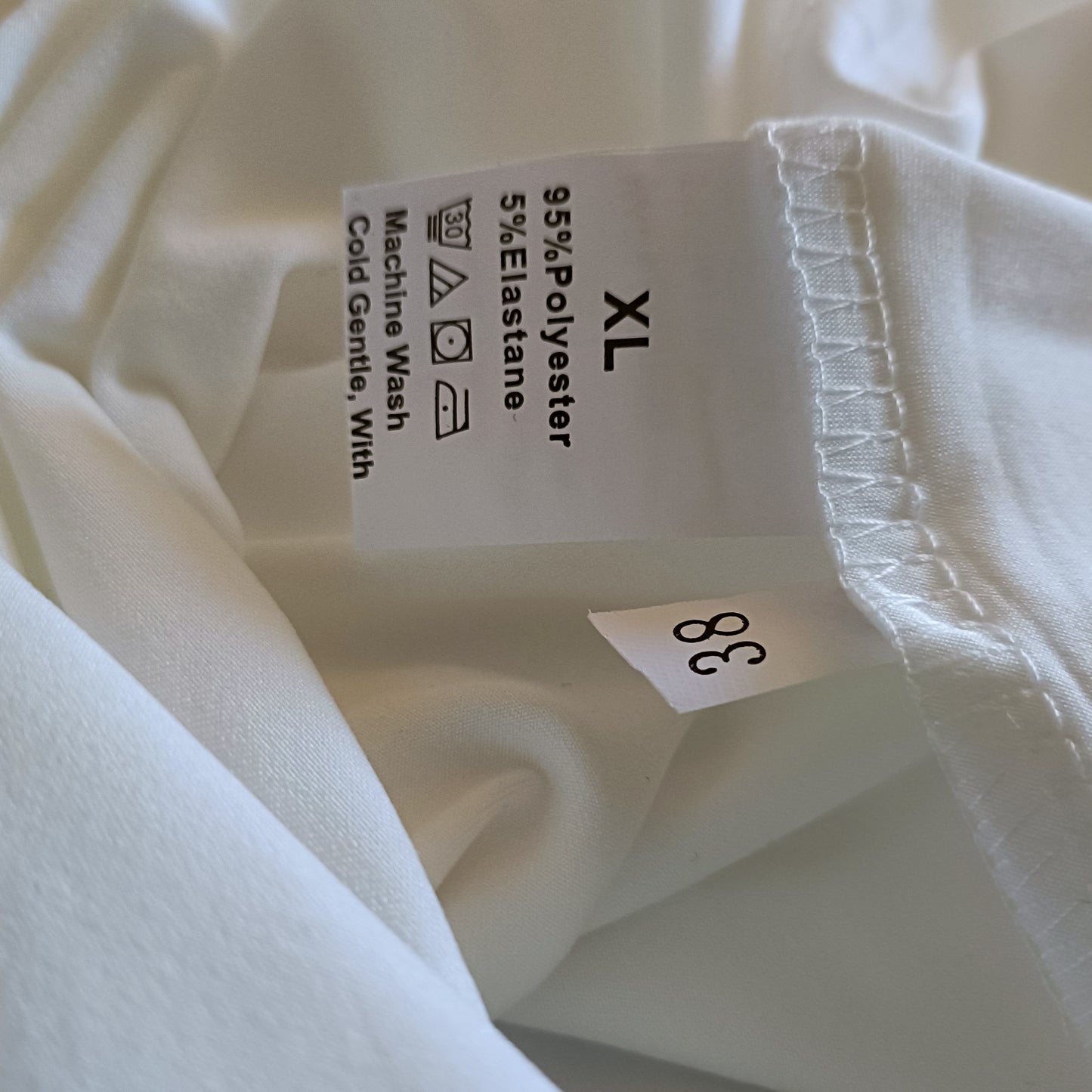 White T-Shirt with Multi Coloured Sequin Pocket Detail
