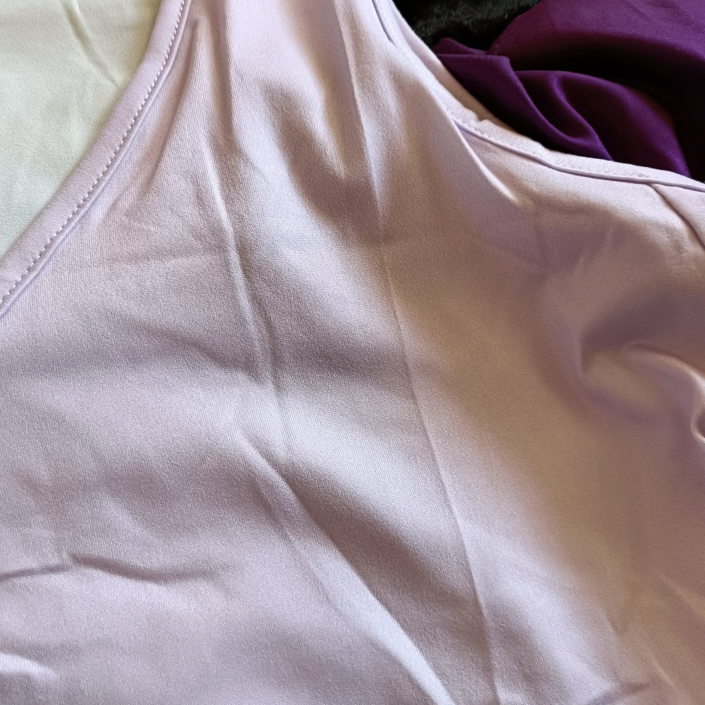 Purple Ombre Cold Shoulder T Shirt