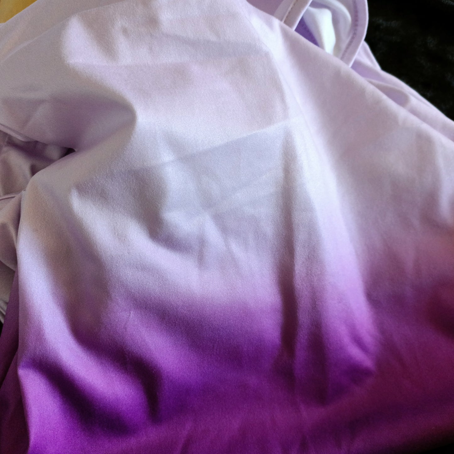 Purple Ombre Cold Shoulder T Shirt