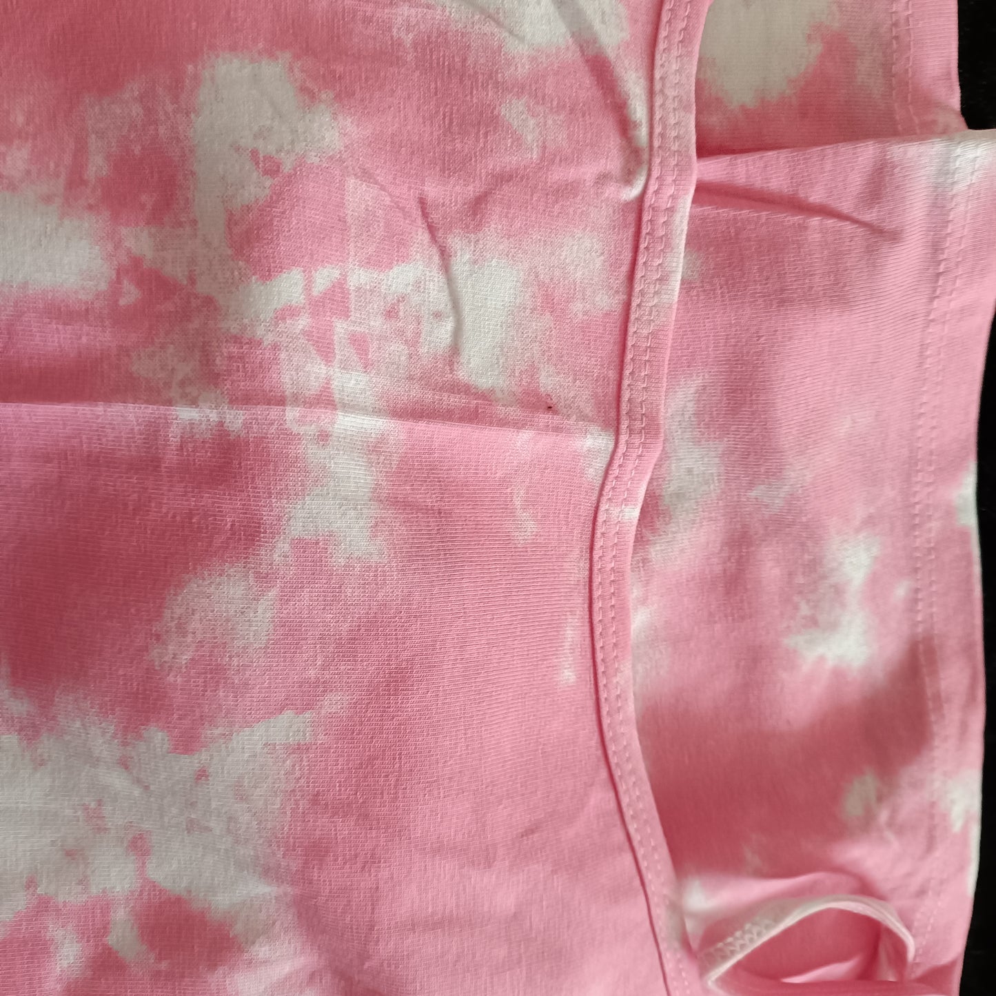 Pink and White Vest Top