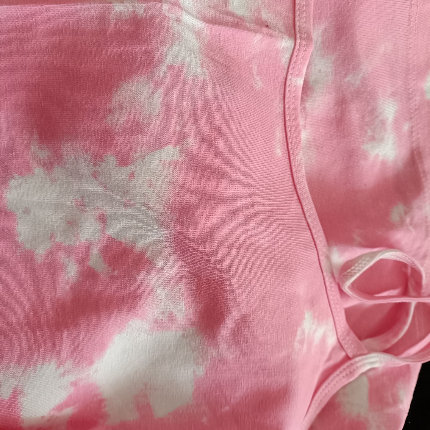 Pink and White Vest Top